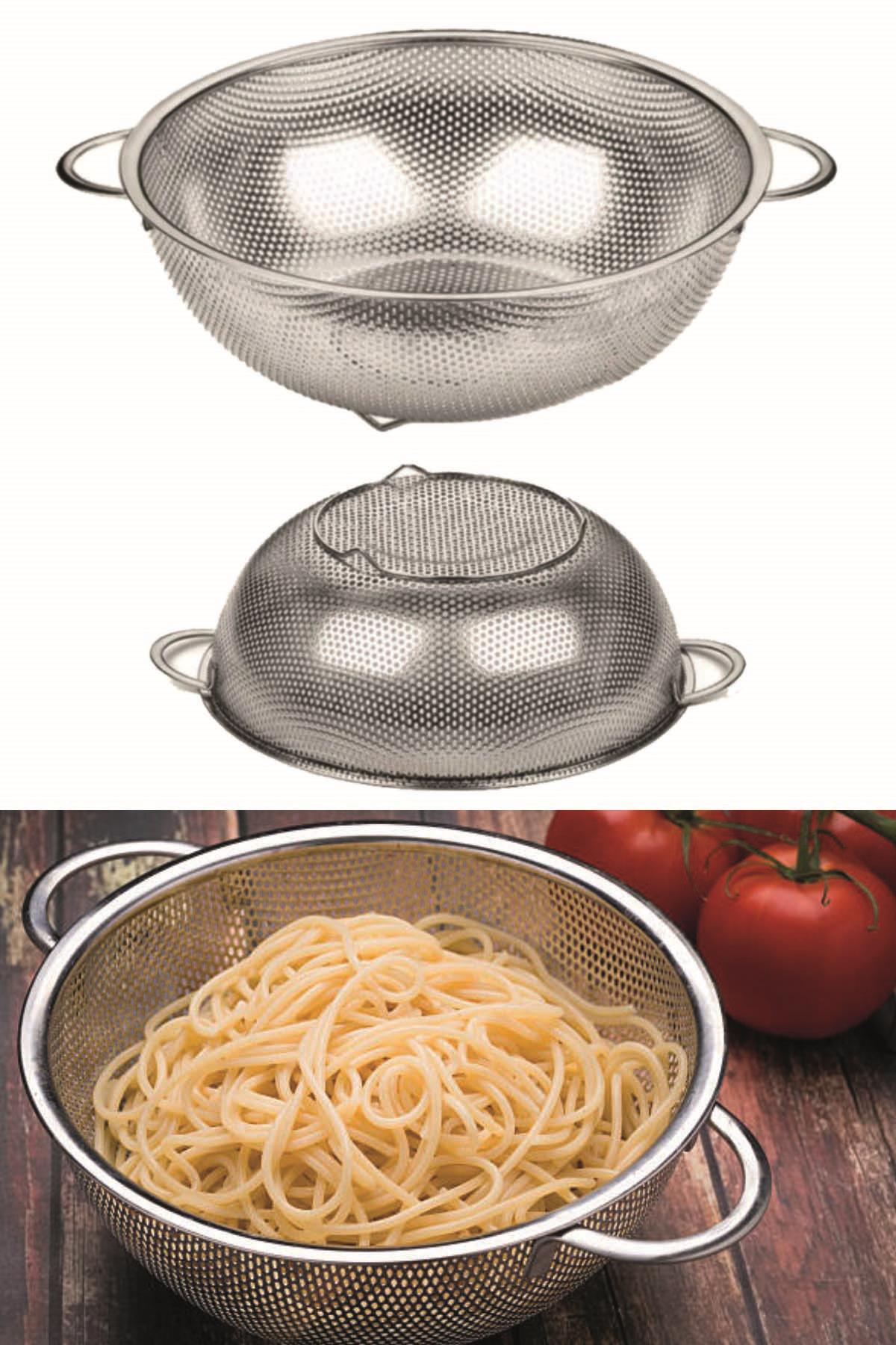 Paslanmaz Çelik Makarna Süzgeci - 25,5 cm Paslanmaz Çelik Makarna Süzgeci - 25,5 cm